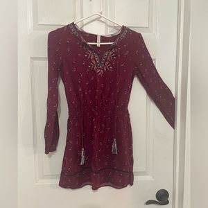 Xhiliration dress. Burgundy size small